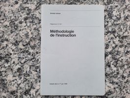 Méthodologie de l'instruction