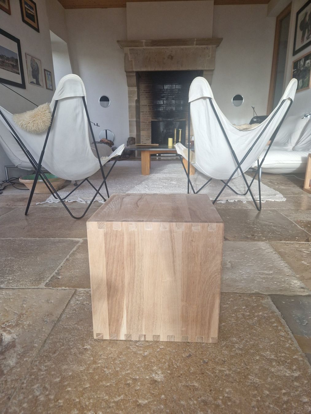 Tavoli: Meuble cube en bois chêne massif table basse salon – Nuovo (secondo la descrizione) da Corcelles-Le-Jorat venduto da Legoduplo01 9