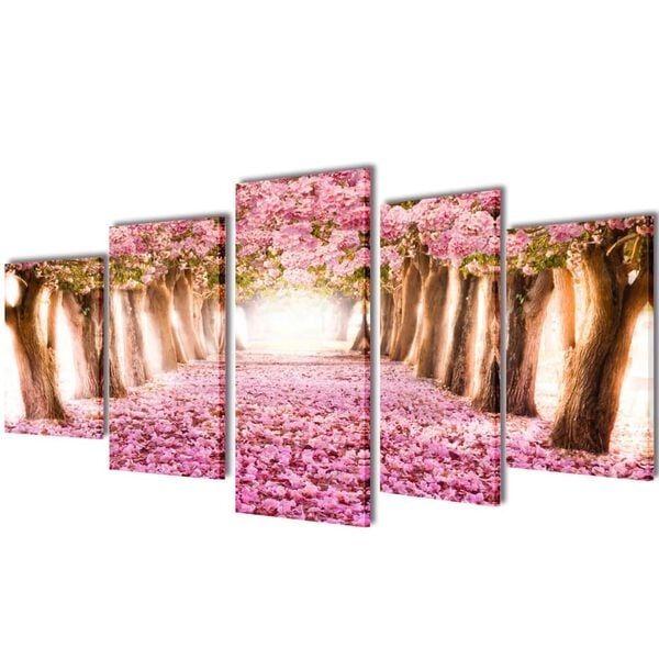 Bilder Dekoration Set Kirschblüte 100 x 50 cm (Neu und originalverpackt