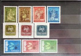 PORTUGAL: Des timbres neufs **/*, 1946–1965, 4 photos