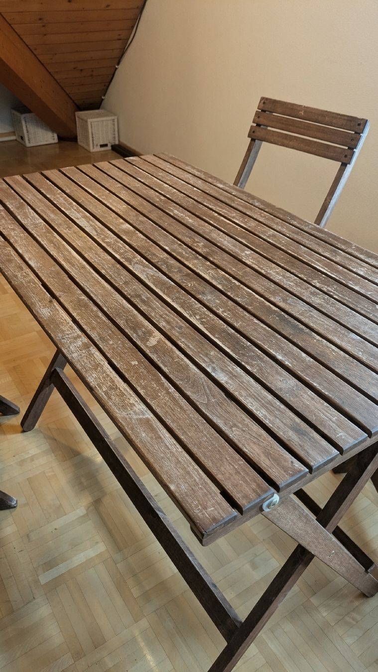 Tavoli: Balkon- & Gartentisch + 2 Stühle – Usato da Aarau venduto da Nosewalker 2