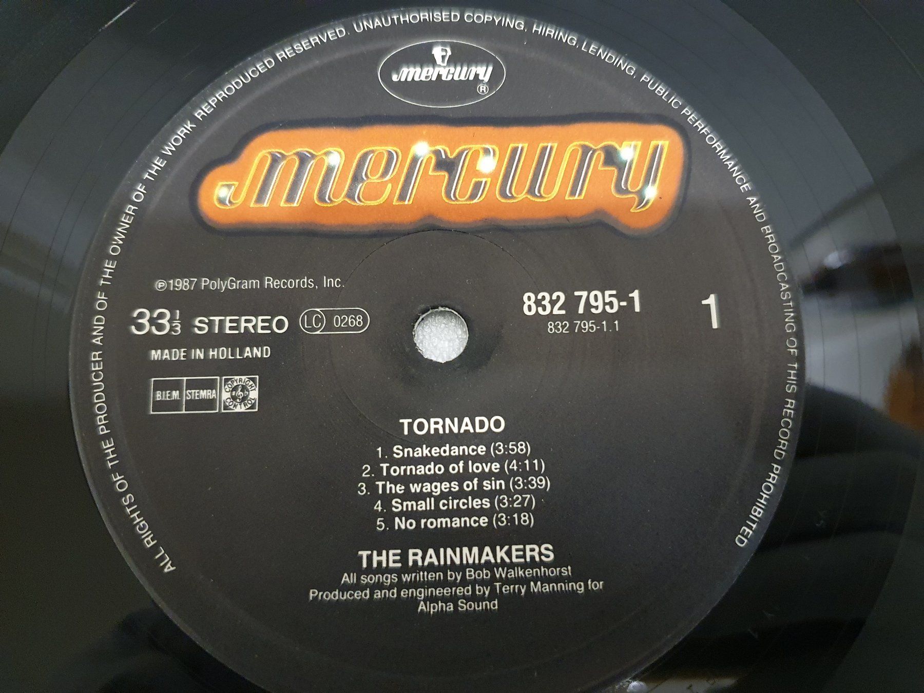 Dischi in vinile: The Rainmakers – Tornado – Usato da Uster venduto da Vinyl-Leidenschaft 4