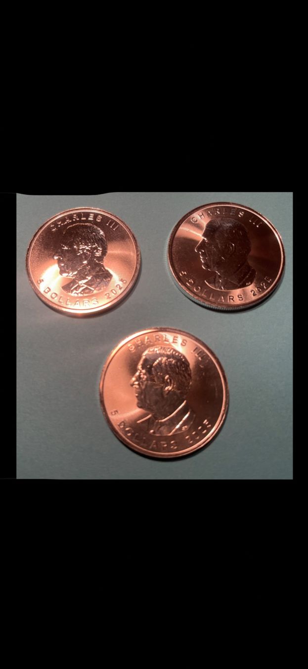 Toutes les monnaies: 3 Maple Leaf Silber 1 Unzen 2025 – D'occasion à Gelterkinden par Parry 1