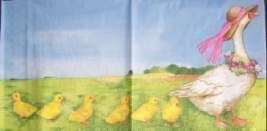 Tovaglioli: Serviette mutter gans (O54) 3Stk. – Nuovo (secondo la descrizione) da Schlatt TG venduto da kreativ-atelier