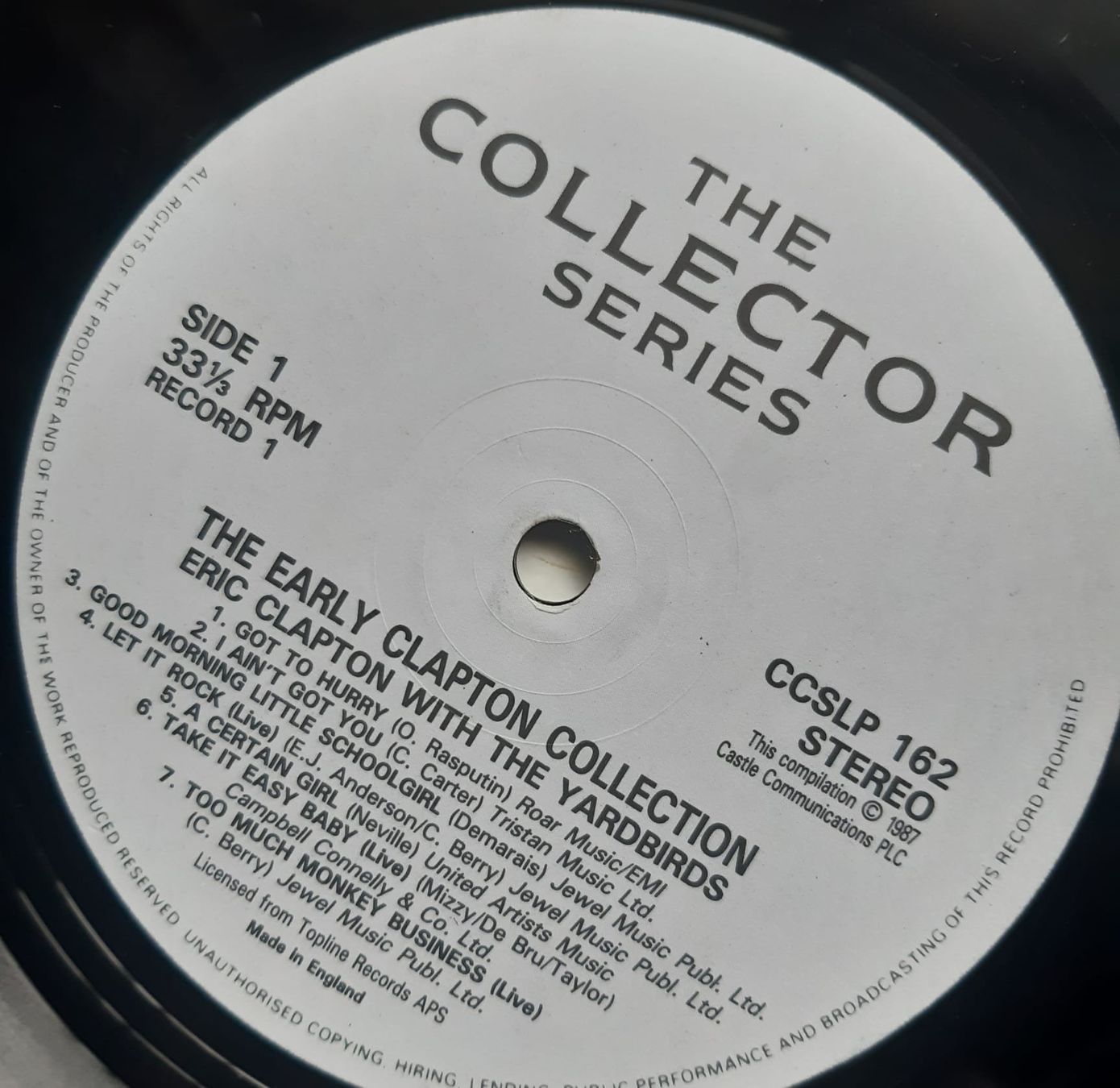 Dischi in vinile: ERIC CLAPTON: The Early Clapton Collection CASTLE – Usato da Frick venduto da kyb_yq8h 5