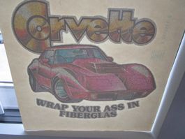 CORVETTE STINGRAY *WRAP YOUR ASS IN FIBERGLASS* AUFBÜGLER