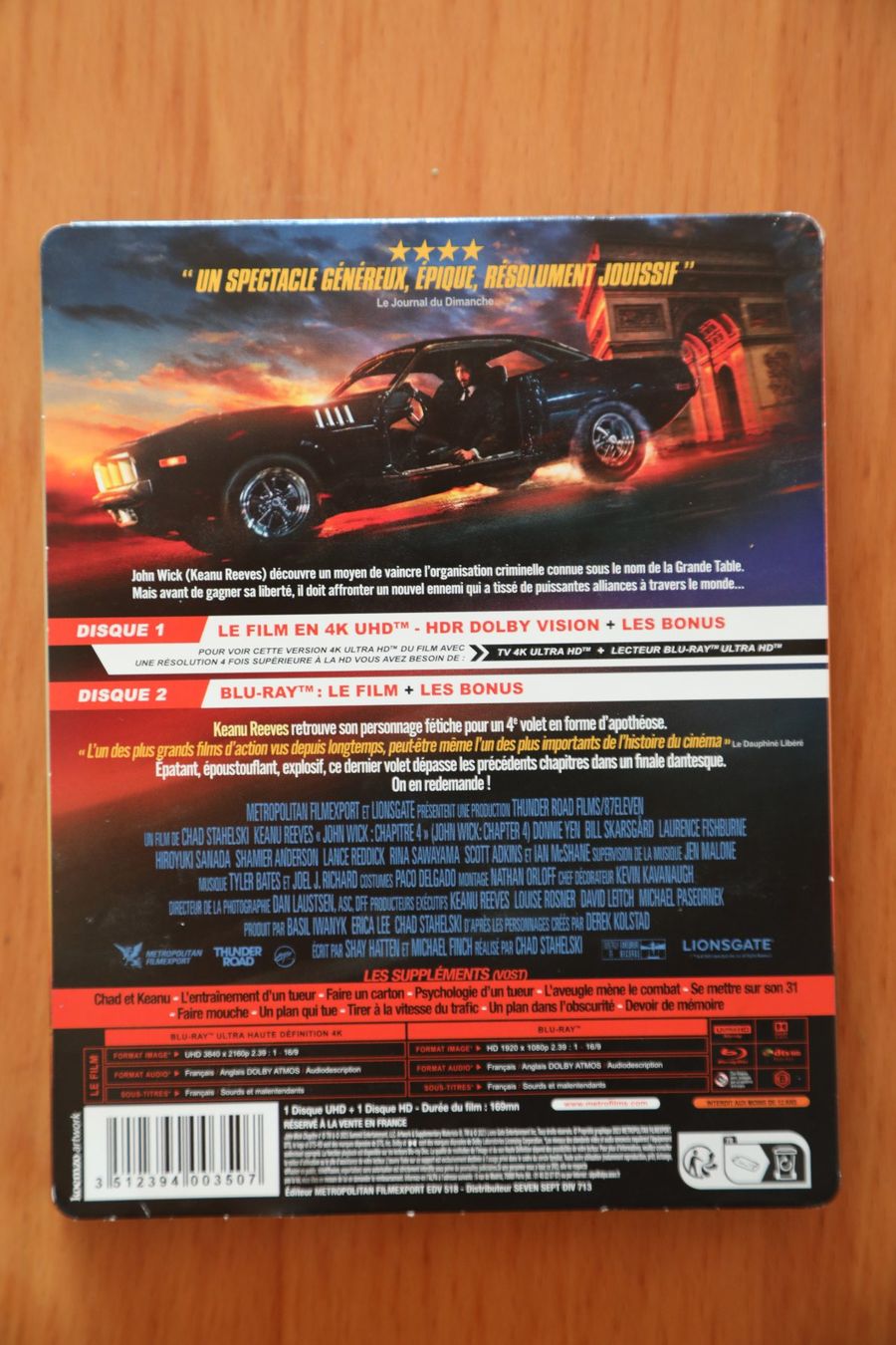 Tous les DVDs: 4K UHD Blu-ray JOHN WICK Chapitre 4 – D'occasion à Porrentruy par tupatup 1