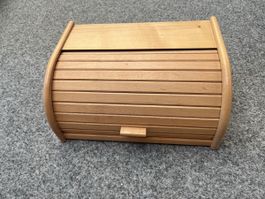 Brotdose Holz Rollhaube Buche Guter Zustand