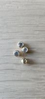 Glitzer Pircing goldfarbig, 4 Stk., neu