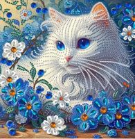 Diamond Painting Weisse Katze-5-Poly-226