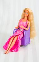 Barbie Puppe Twirly Curls 1982 Vintage mit Stuhl 5579