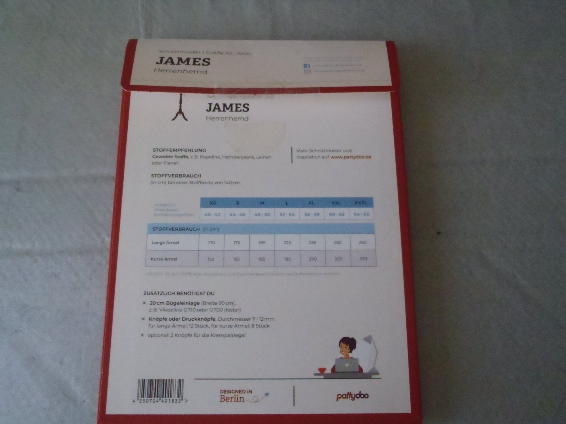 Cartamodelli: Herrenhemd "James" – Nuovo e nell'imballaggio originale da Moosseedorf venduto da Foxred 1