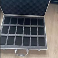Aluminiumkoffer für 24 Uhren Silver Valise malette aluminium