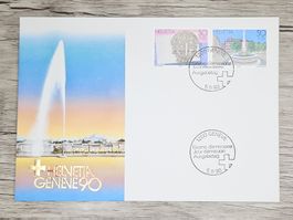 CL03 Enveloppe + Timbre Suisse 1990