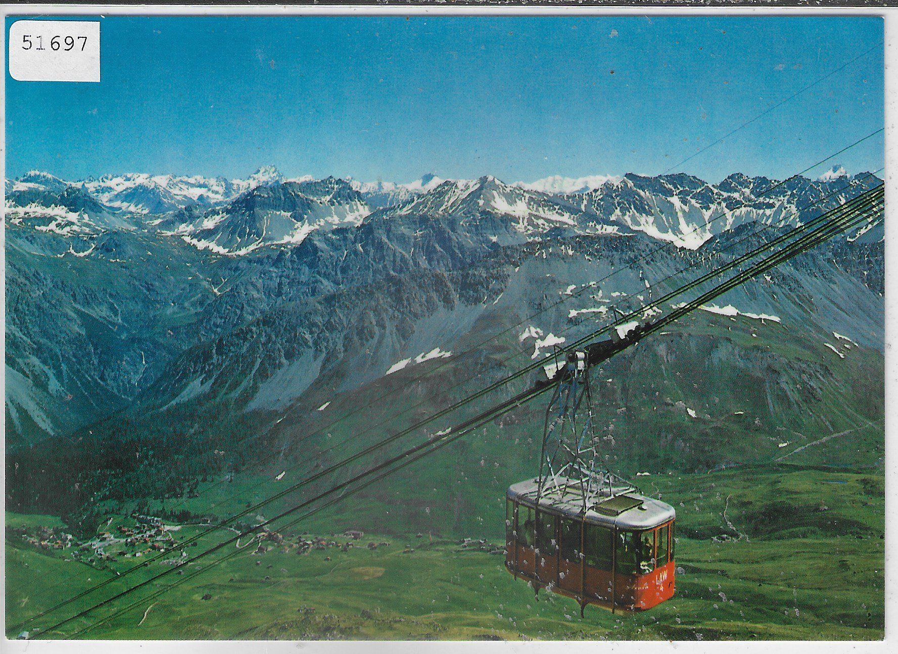Cartoline postali: Luftseilbahn Arosa-Weisshorn – Usato da Ettingen venduto da Kartenplanet
