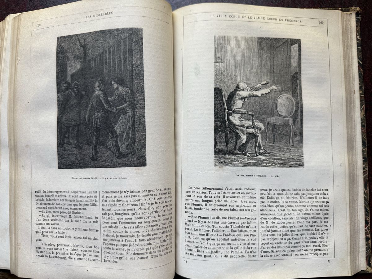 Libri: Victor Hugo Les Miserables Hetzel 1867 – Usato da Fribourg venduto da Ardoffel 6