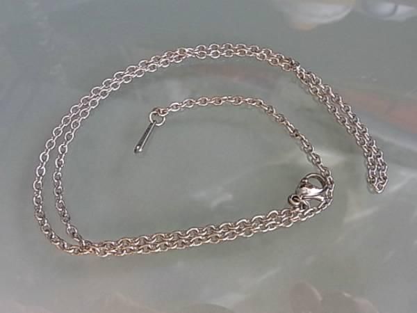Ketten: Kette Basiskette Edelstahl  ca. 45 cm lang mit Karabiner – Neu (gemäss Beschreibung) aus Alpnachstad von perlengaby 1