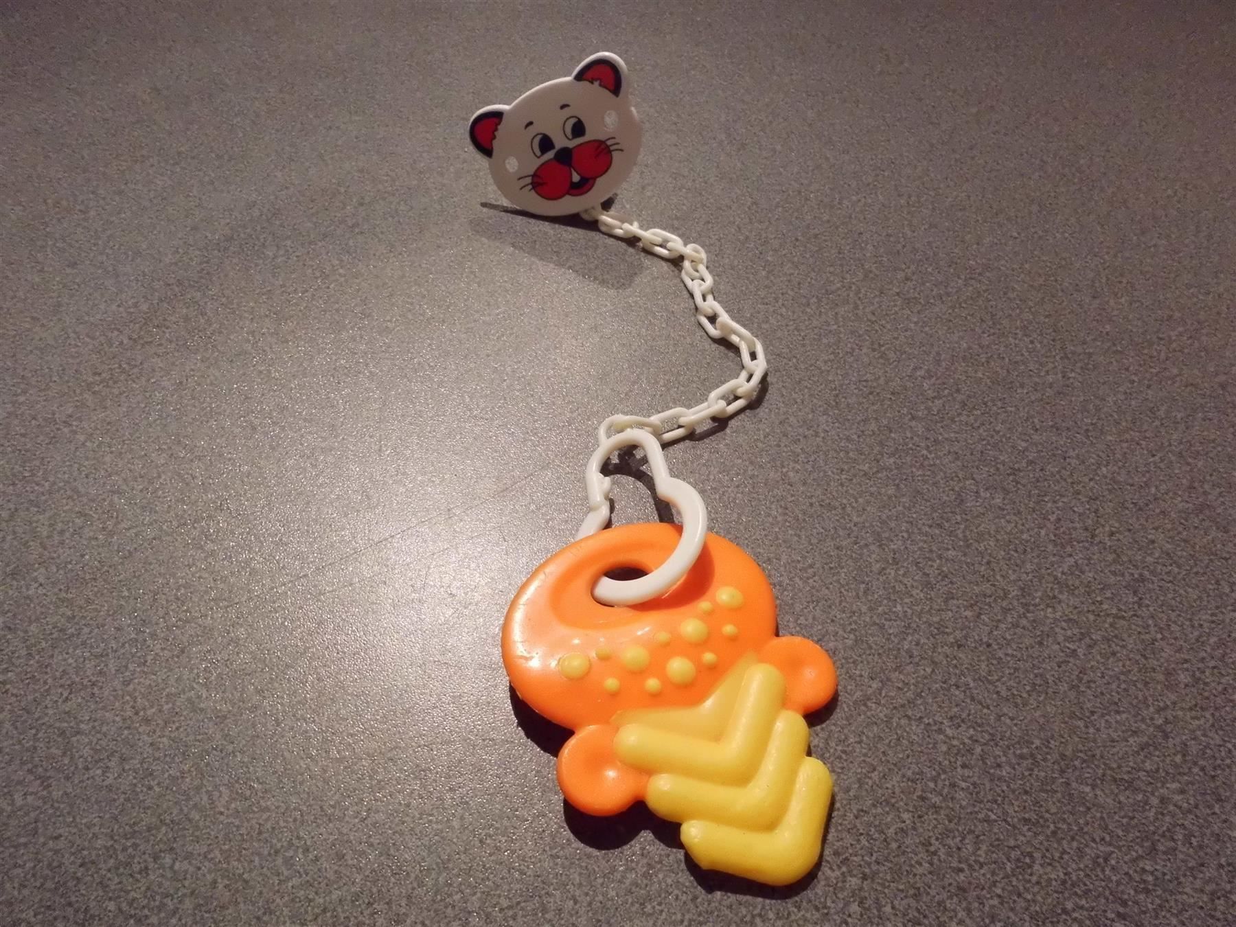 Giocattoli: Greifling mit Kette Katze, orange/gelb – Usato da Zürich venduto da abraxas1291