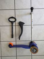 Micro Mini Roller mit Sitz + Kleinkindgriff blau, wie neu