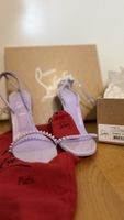 Christian Louboutin Purple Leather Heels, Size 40 Like New!