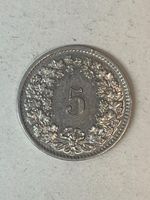 5 Rp. 1932 – Erstjahrgang Reinnickel – Erhaltung: unz-