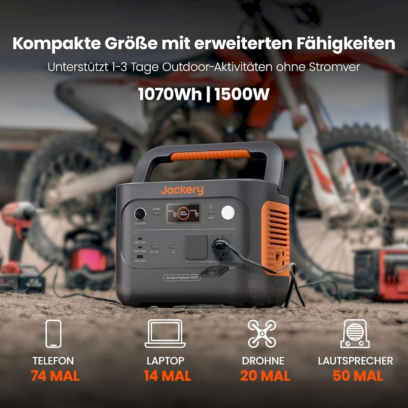Stromgeneratoren: Jackery Explorer 1000 v2 Powerstation – Neu und originalverpackt aus Bottighofen von zaap 1