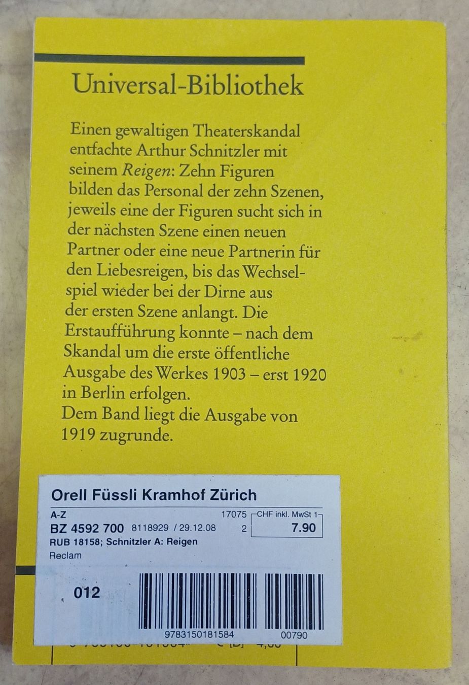 Libri: 9 Reclam – Usato da Merenschwand venduto da Brockinell 7