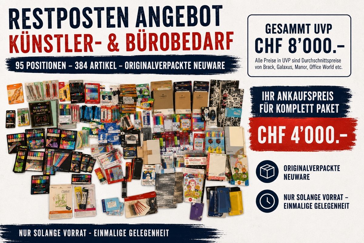 Bastelsets: Papeterie-Restposten Originalverpackte Markenware UVP ca – Neu und originalverpackt aus Winterthur von LegioXIII93