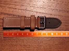 22mm Bracelet de montre en cuir