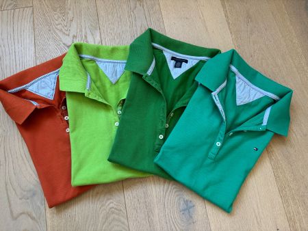 4 Polo Shirt TOMMY HILFIGER, Gr. L-XL, kurz Arm