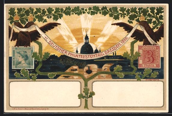 Cancelleria postale: Litho Ganzsache PP9C108: Dresden, 11. De – Usato da Berlin venduto da bartko-reher