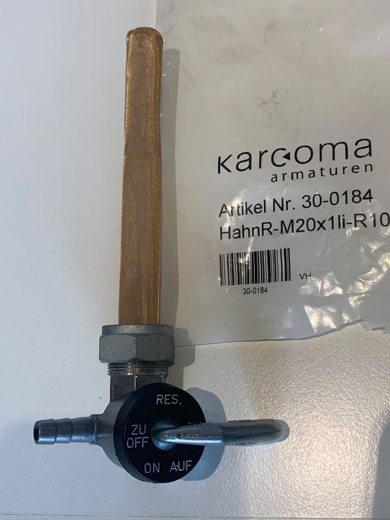 Benzinhahn zu BMW Boxer 2V R80 und R100 Original Karcoma neu (Neu ...