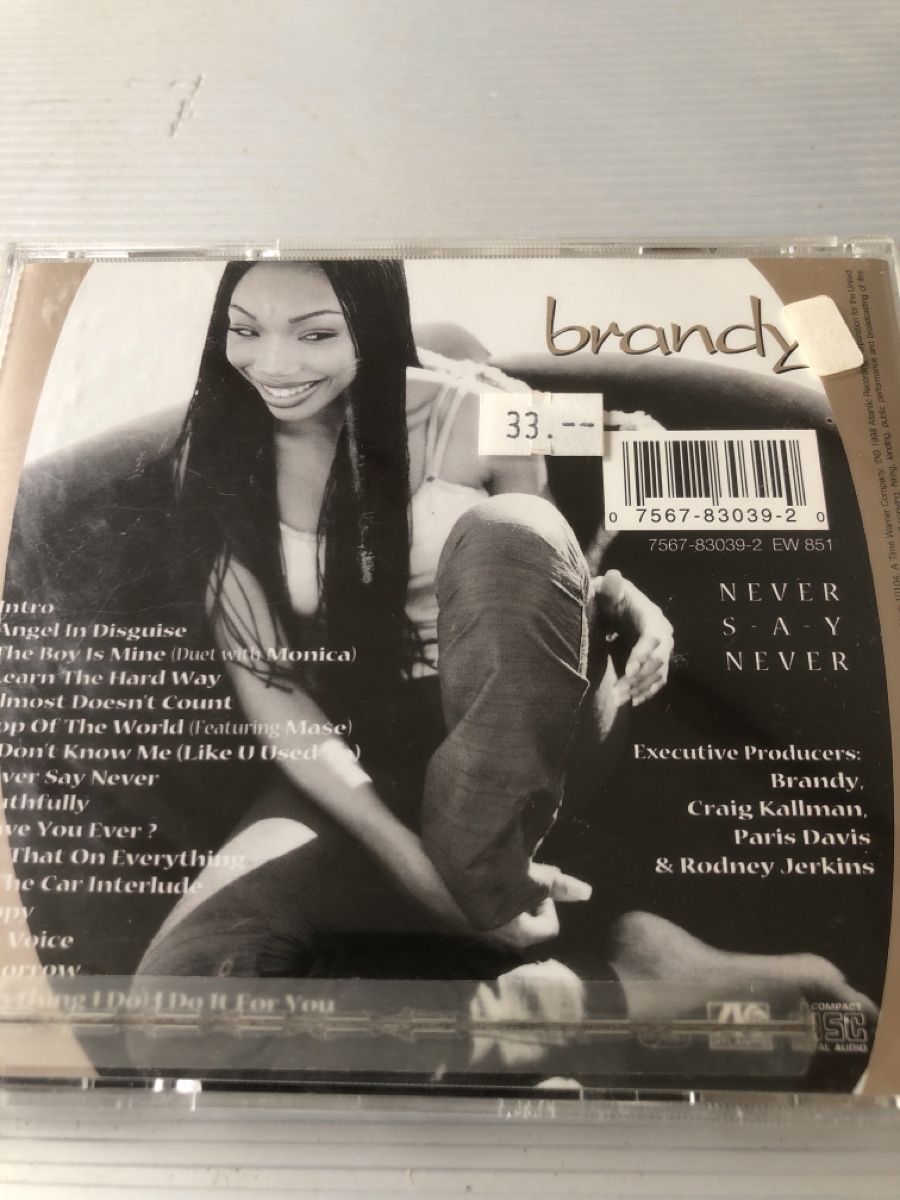 CDs: Brandy - Never Say Never CD – D'occasion à Flaach par rubo7 2