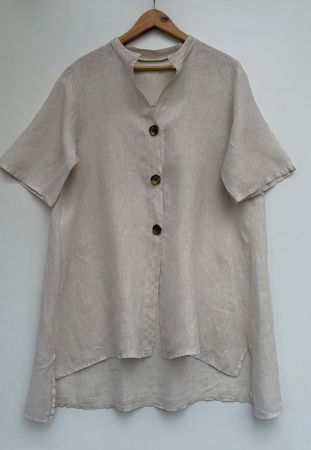 Made in Italy Leinen Bluse Gr.M/L
