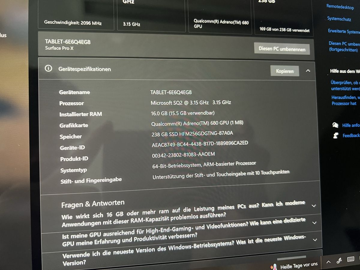Microsoft Notebook: Microsoft surface Pro X – Nuovo (secondo la descrizione) da Sempach venduto da cyr_n7nm 4