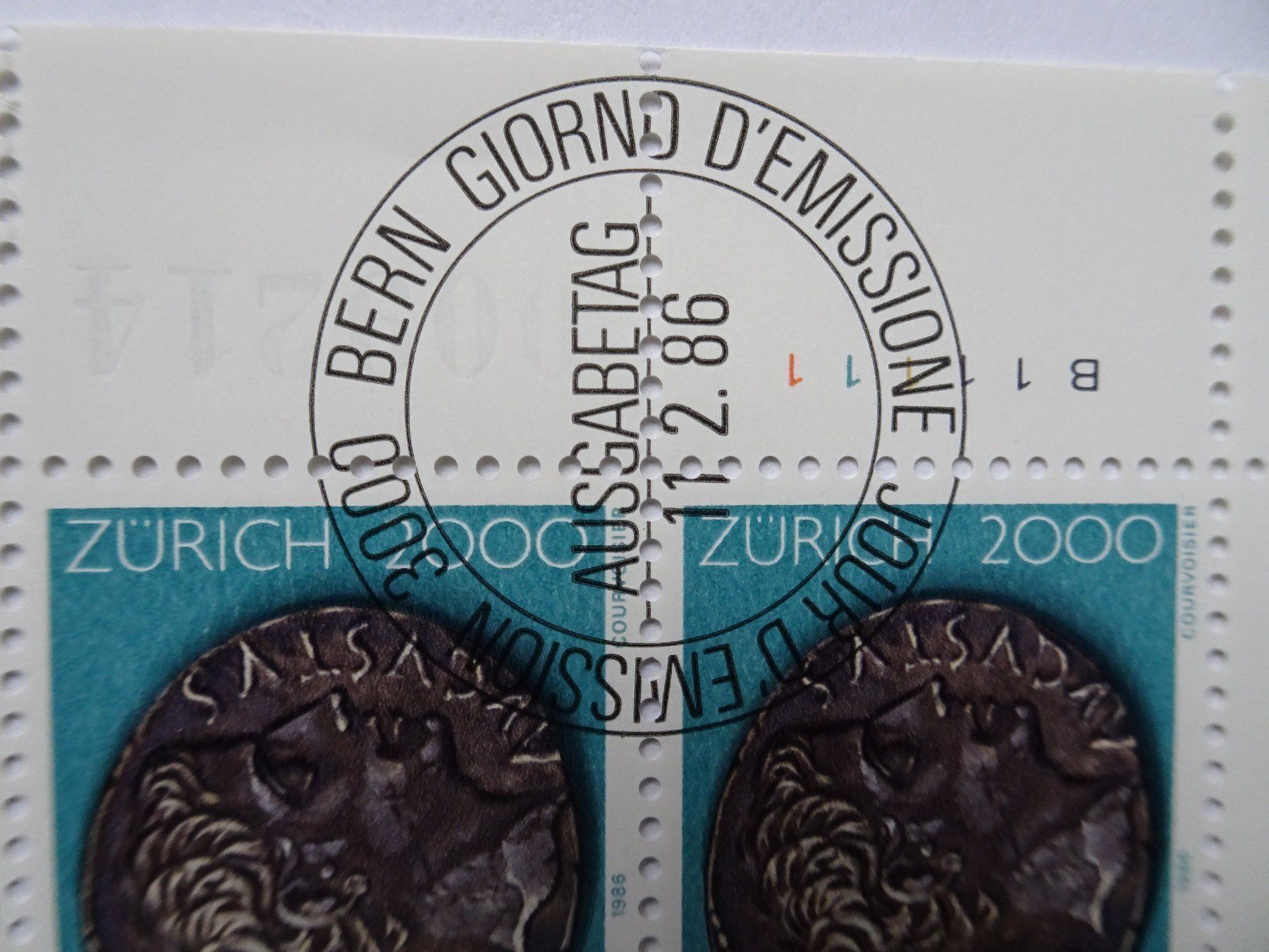 Tous les timbres: 1986 – Neuf (Voir description) à Aadorf par Chnorli-Furz 1
