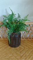 Vase avec verdure artificielle