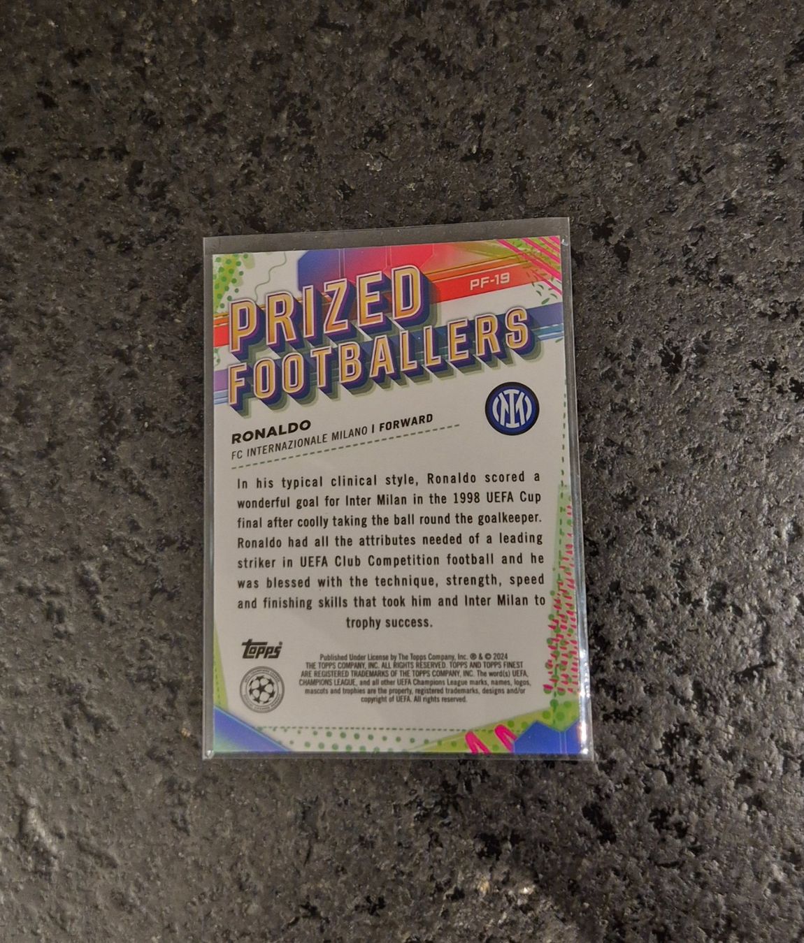 Topps Carte collezionabili: Ronaldo R9 - Inter Milan - Topps – Nuovo (secondo la descrizione) da Burg AG venduto da Danoe 1