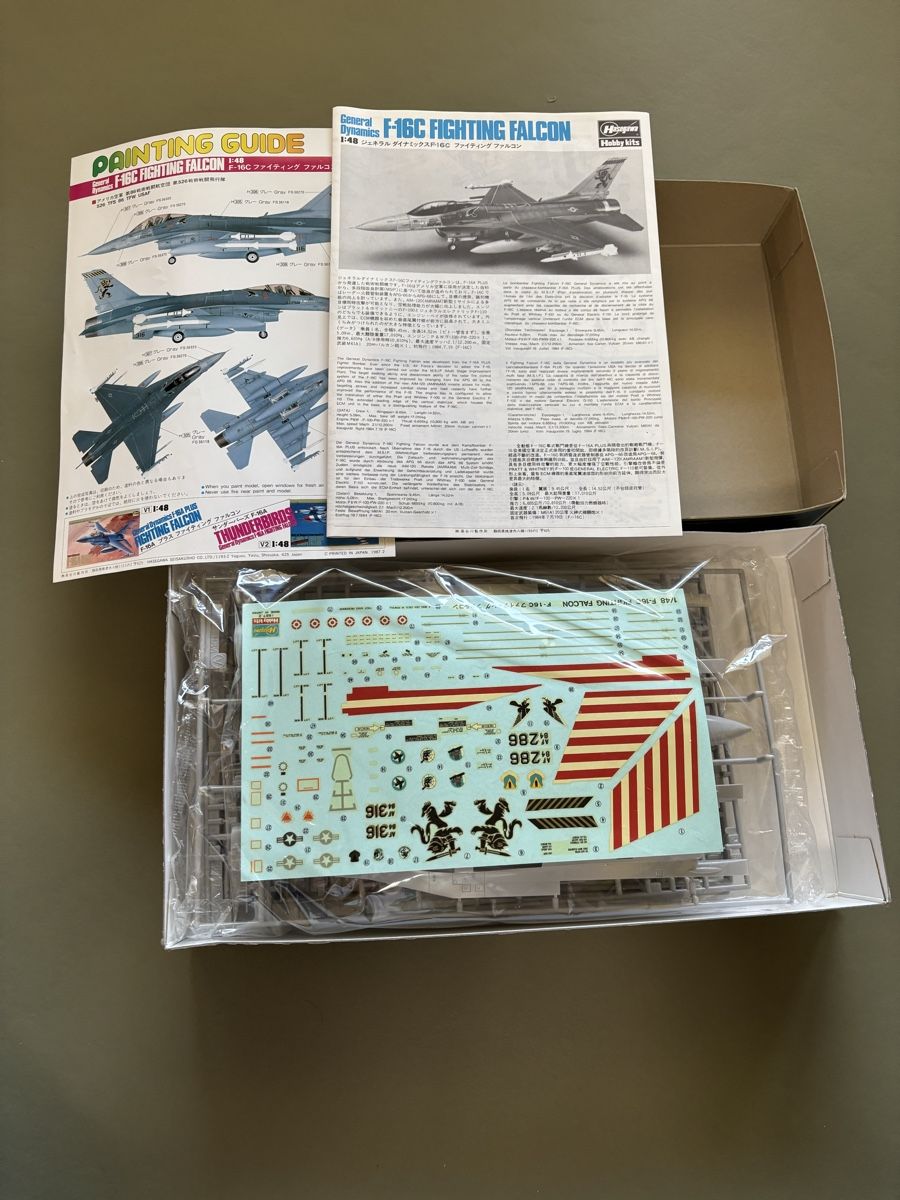 Kit di modellismo & Modellini statici: F 16C Fighting Falcon Hasegawa 1/48 – Nuovo e nell'imballaggio originale da Kloten venduto da CalcioNMore 1