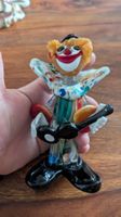 Glasfigur Clown Murano Stil bunt Handarbeit mit Hut