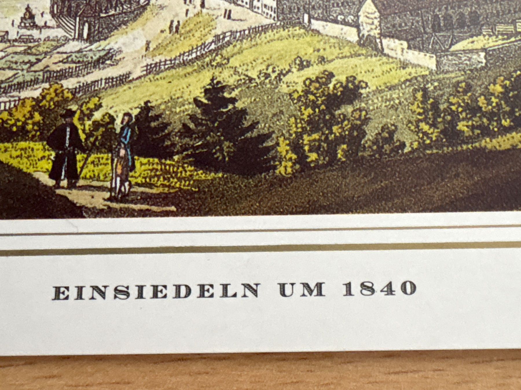 Cartes postales: Alte Ansichtskarte Einsiedeln um 1840 Kloster – D'occasion à Ibach par lisch3 1