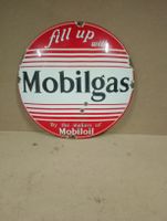 Emaille Schild Mobilgas ca 29.5 cm