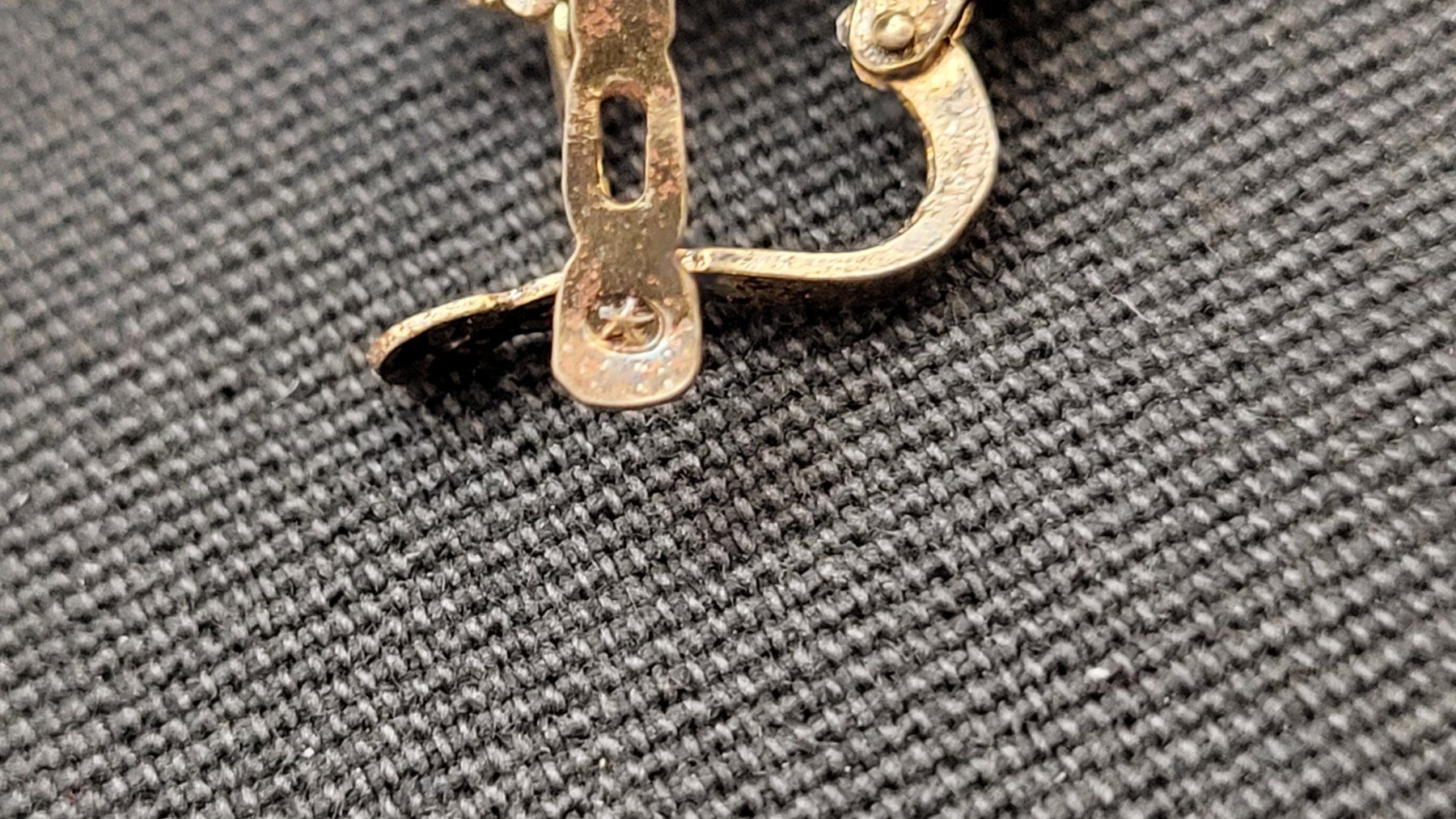 Orecchini pendenti & Orecchini a lobo: Alter Ohrschmuck mit Stern-Punze – Usato da Basel venduto da spinne02 8