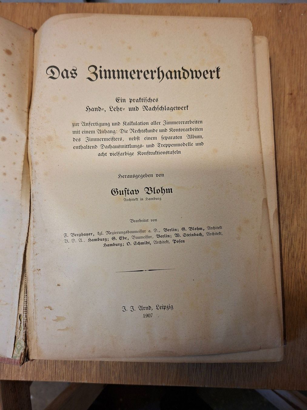 Libri: Fachlieratur zimmererarbeit – Usato da küttigen venduto da Marblat 1