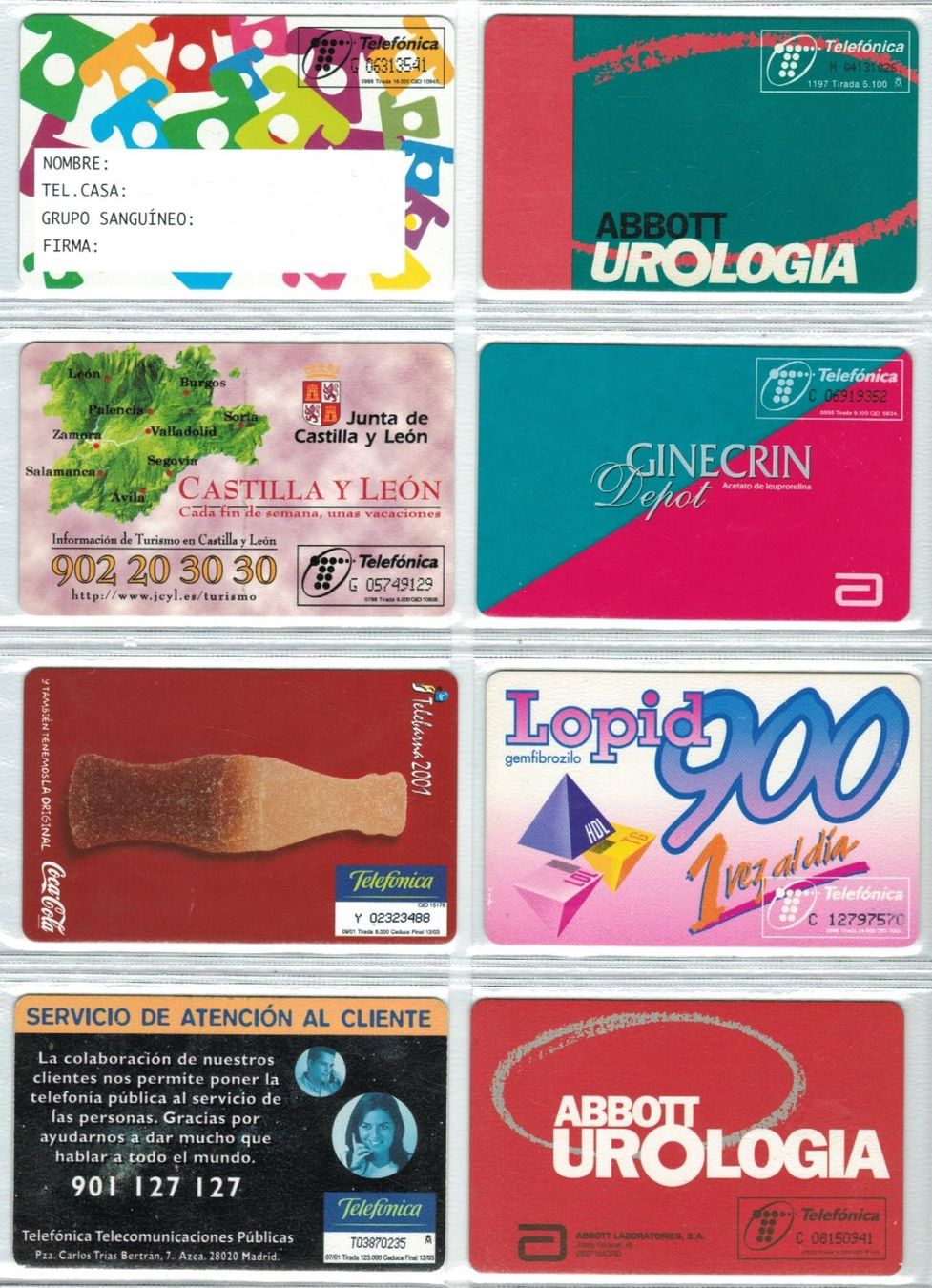 Cartes de téléphone: 8 Privat Telefonkarten Spanien – D'occasion à Zürich par Tolima194 1