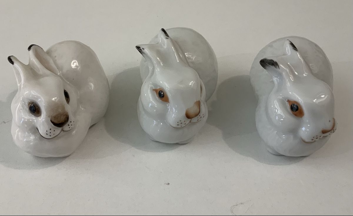Statuette: Trio de lapins couché – Usato da rolle venduto da Tontonjulot