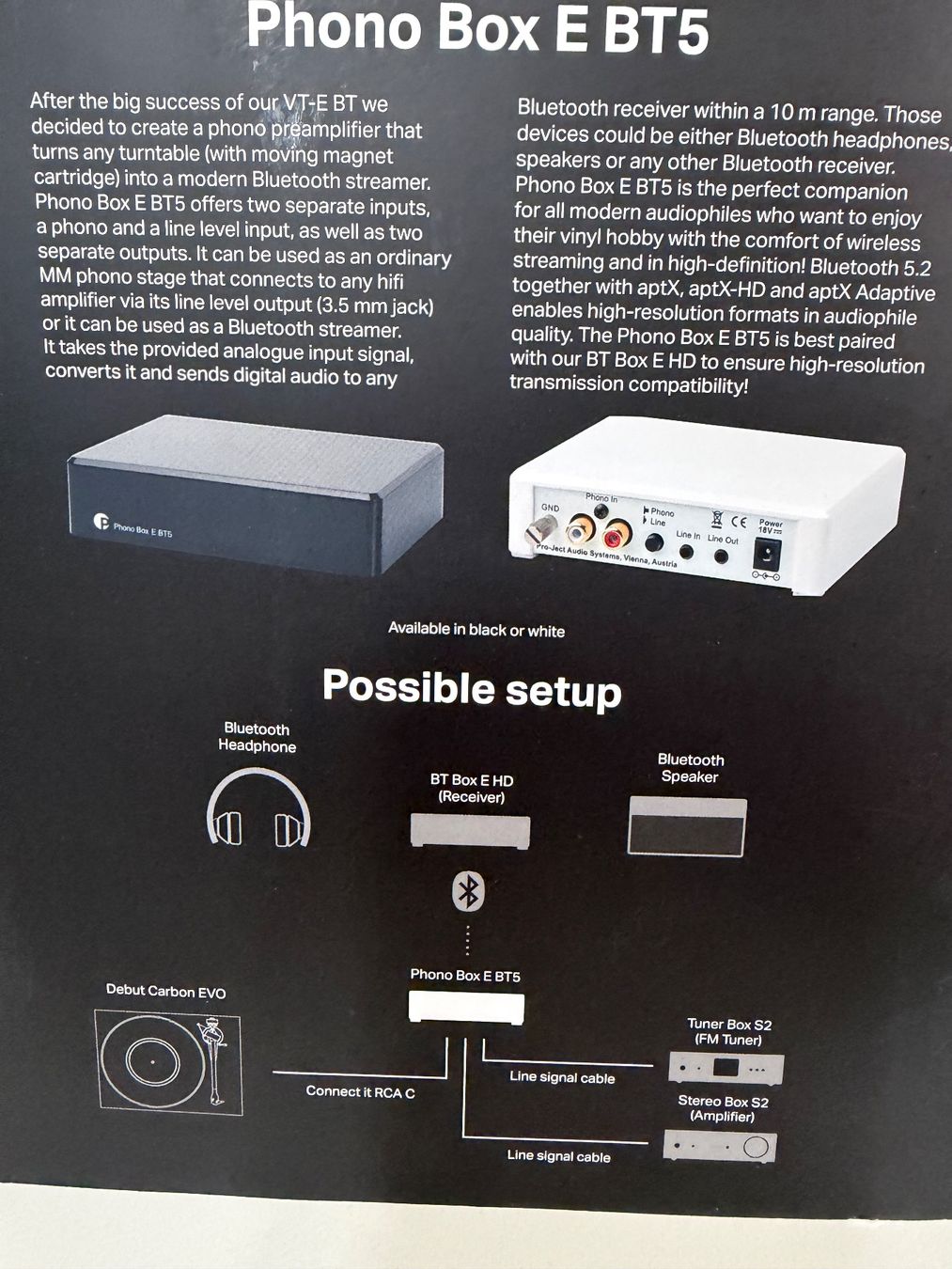 Pro-ject Amplificatori: Phonovorverstärker mit Bluetooth und line – Usato da Zürich venduto da mgu_ktt8 1