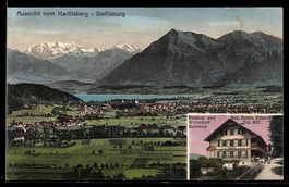 AK Steffisburg, Pension und Gasthof Bellevue von Gottfr. Kün