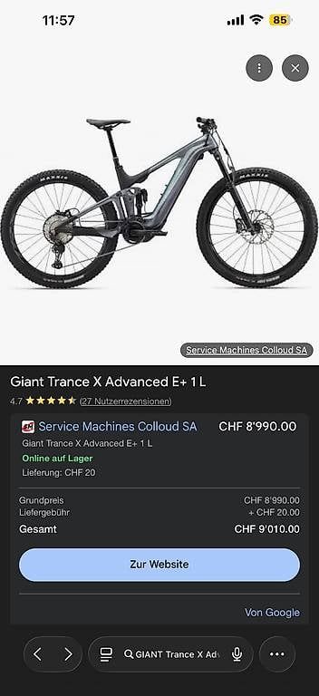 Biciclette: Giant Trance Advance E+10 – Usato da schattdorf venduto da ale_9rqf