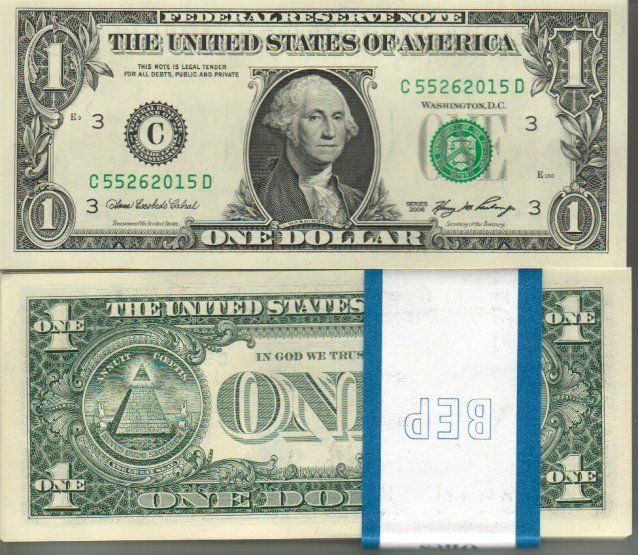 Banconote: 1 Dollar 2006 unz bankfrisch – Nuovo e nell'imballaggio originale da Gelterkinden venduto da Cakir